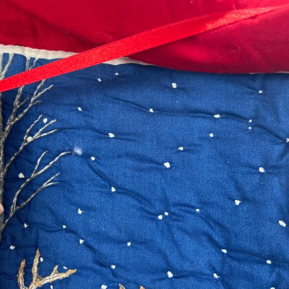 Large Handmade Tapestry Quilted Hand Stitched Christmas Outdoor Scene Wildlife - Picture 5 of 10